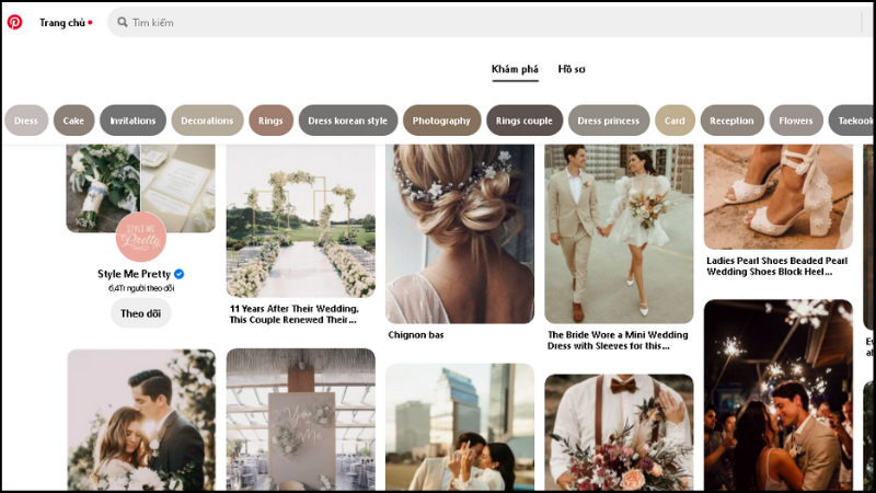 Tìm ý tưởng trong bảng tin Pinterest Tìm ý tưởng trong bảng tin Pinterest