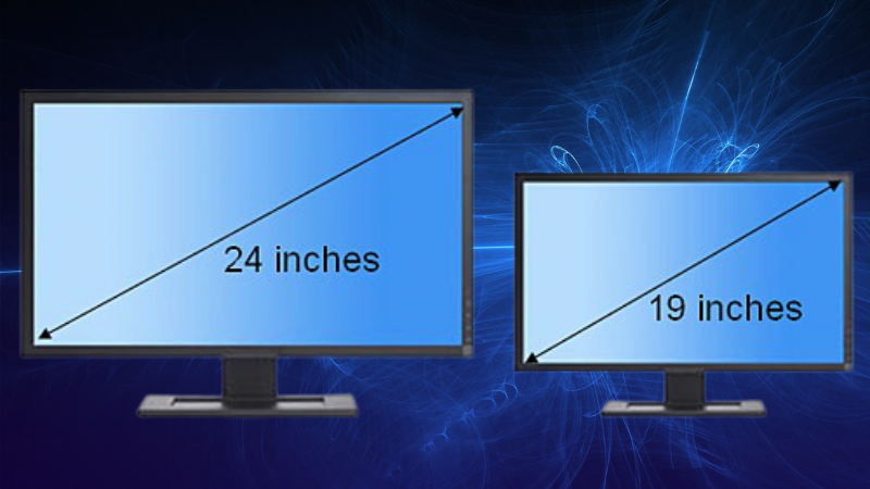 Kích thước màn hình phù hợp với đồ hoạ là 24 inch Kích thước màn hình phù hợp với đồ hoạ là 24 inch