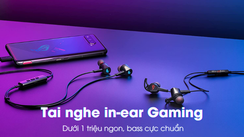 Tai nghe in-ear gaming dưới 1 triệu tốt, bass cực chuẩn