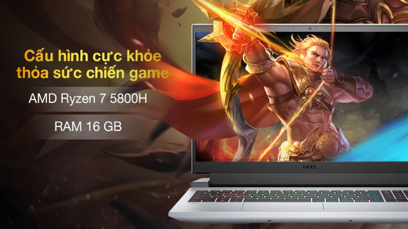 Thoả sức chiến game với AMD Ryzen 7 5800H