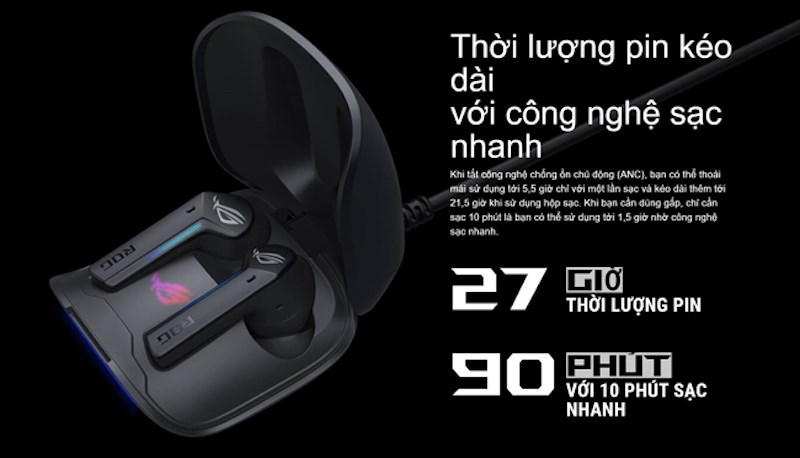 Thời lượng pin d&agrave;i l&acirc;u