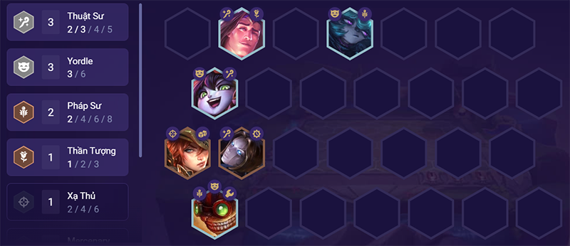 Đội h&igrave;nh giữa trận