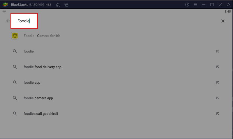 Nhập foodie&nbsp;v&agrave;o khung t&igrave;m kiếm