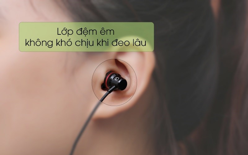 Tai nghe EP Awei Q29Hi Đen cho cảm giác đeo dễ chịu khi đeo 