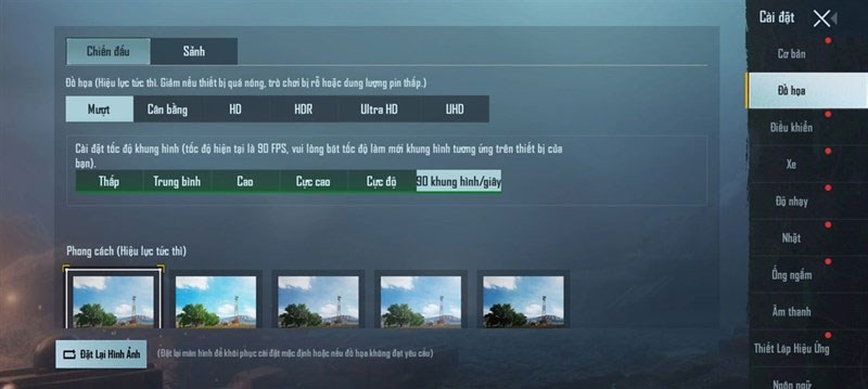 Xiaomi 11T 5G 256GB cho ph&eacute;p c&agrave;i đặt đồ họa l&ecirc;n đến 90 FPS