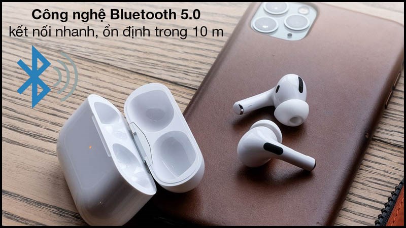 Tai nghe Bluetooth AirPods Pro MagSafe Charge Apple có kết nối ổn định