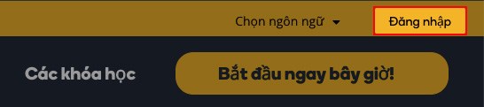 Chọn Đăng nhập v&agrave; tiến h&agrave;nh đăng nhập t&agrave;i khoản Memrise của bạn