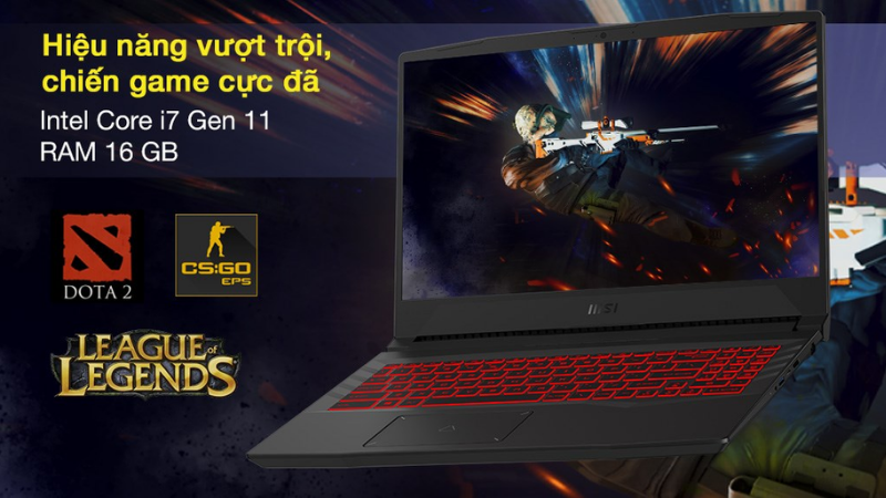 Hiệu năng mạnh mẽ và sự sắc nét trong đồ họa giúp bạn chiến mọi thể loại game