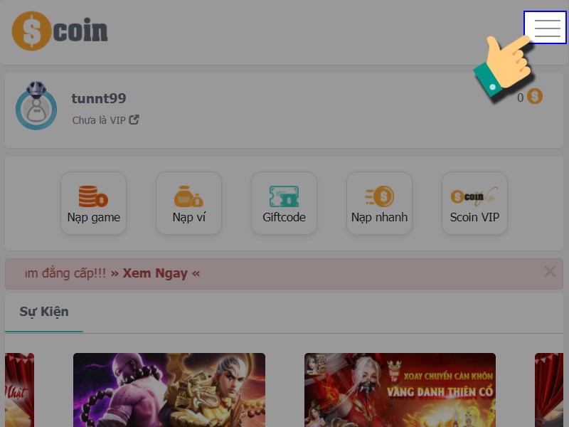 Nhấn v&agrave;o biểu tượng thanh gạch ngang