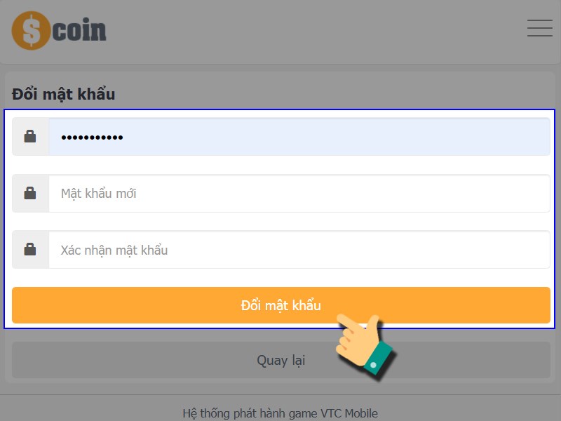 Nhập mật khẩu mới