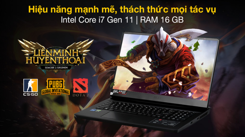 MSI Gaming Leopard GP76 11UG i7 với hiệu năng vượt trội hơn so với c&aacute;c d&ograve;ng tiền nhiệm