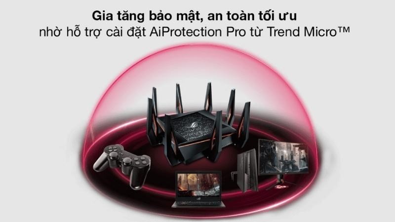 Bộ Ph&aacute;t S&oacute;ng Wifi Router Chuẩn Wifi 6 AX11000 Asus GT-AX11000 Gigabit