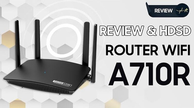 Router Wifi Chuẩn AC1200 Băng Totolink A710R Đen