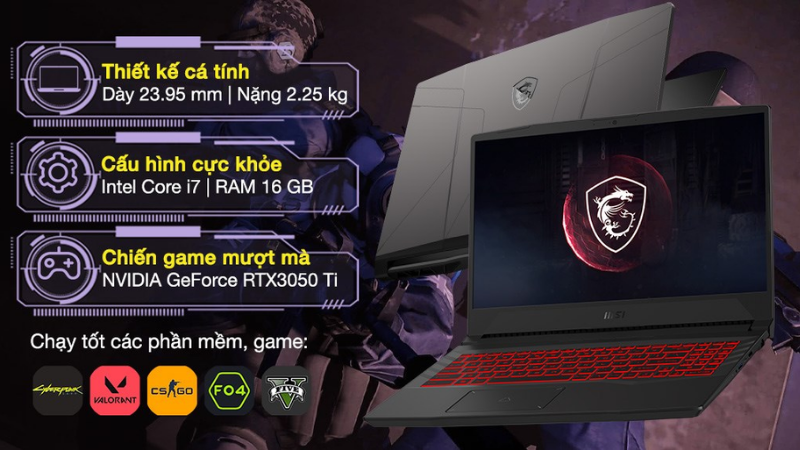 Laptop MSI Gaming Pulse GL66 11UDK i7 cân mọi thể loại game và đồ hoạ