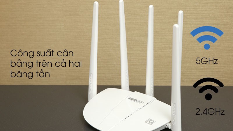 Router Wifi Chuẩn AC1200 Totolink A810R