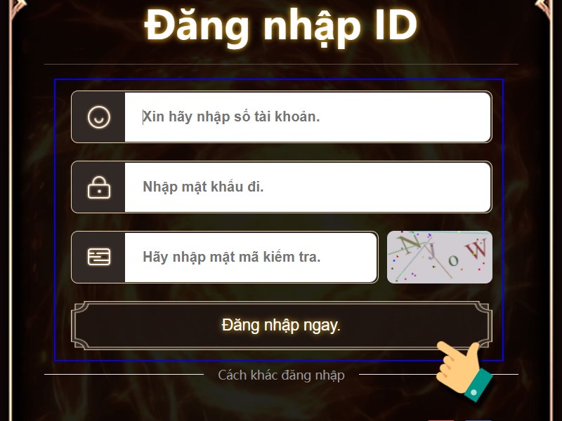Đăng nhập tài khoản của bạn