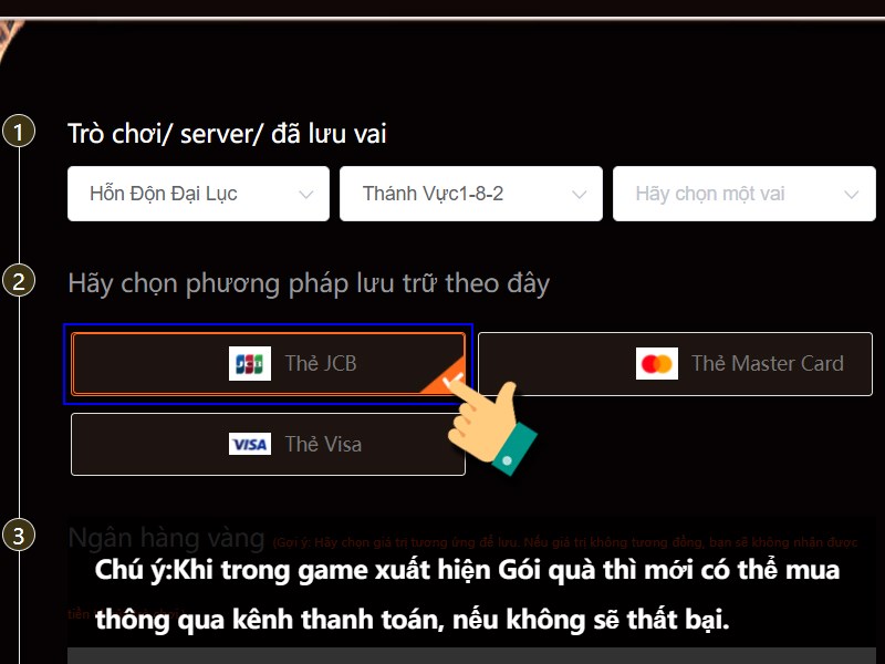 Chọn loại thẻ