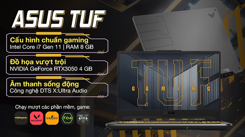 Laptop Asus TUF Gaming FX506HCB i7