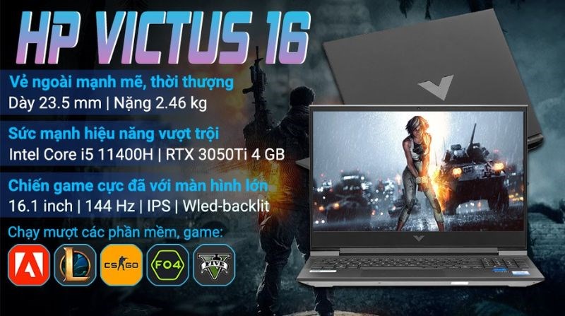 Laptop HP VICTUS 16 d0292TX i5 11400H