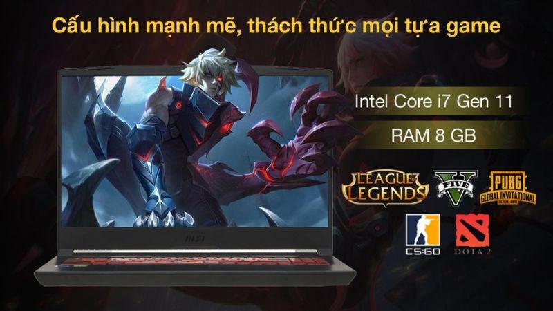 MSI Katana Gaming GF66 11UC i7 11800H