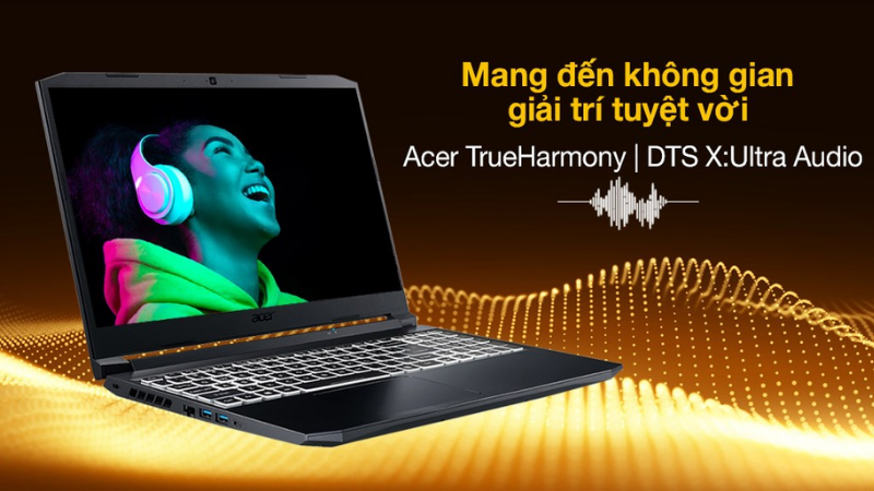 Hệ thống &acirc;m thanh sống động của của Acer TrueHarmony, DTS X:Ultra Audio