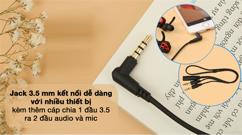 Tai nghe c&oacute; d&acirc;y EP Gaming Rapoo VM150