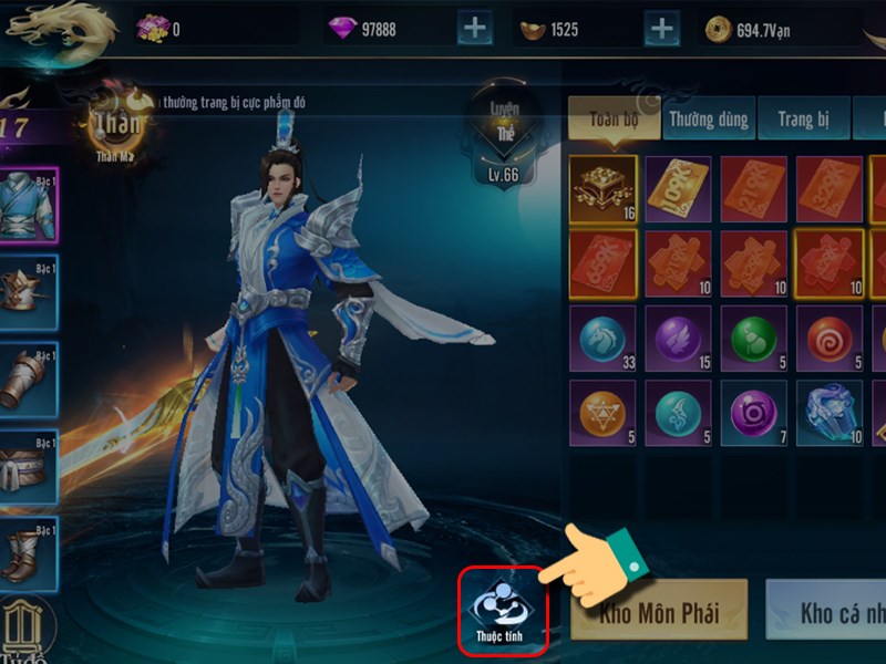 Chọn thuộc t&iacute;nh