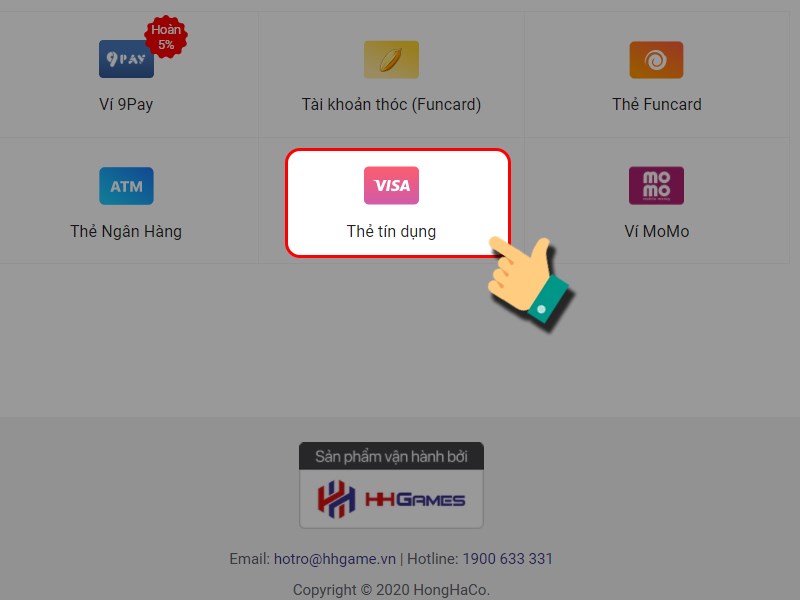 Thanh to&aacute;n bằng thẻ t&iacute;n dụng