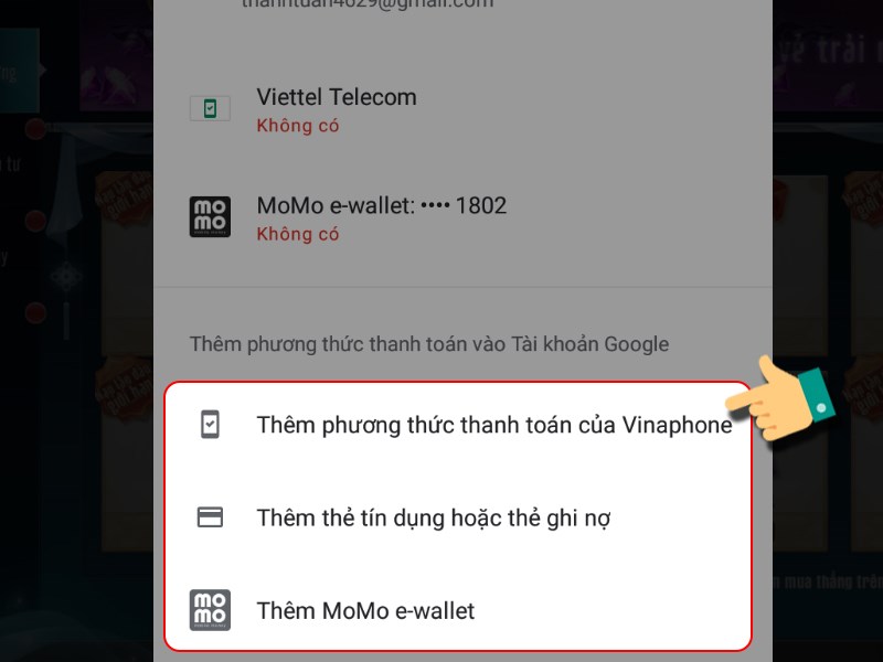 Chọn phương thức thanh to&aacute;n