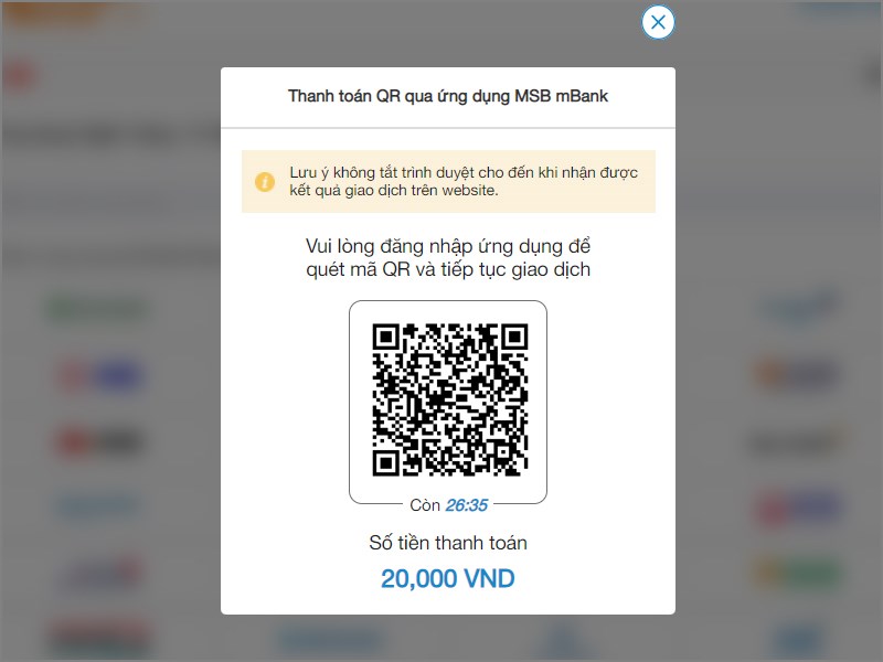 Quét mã QR code