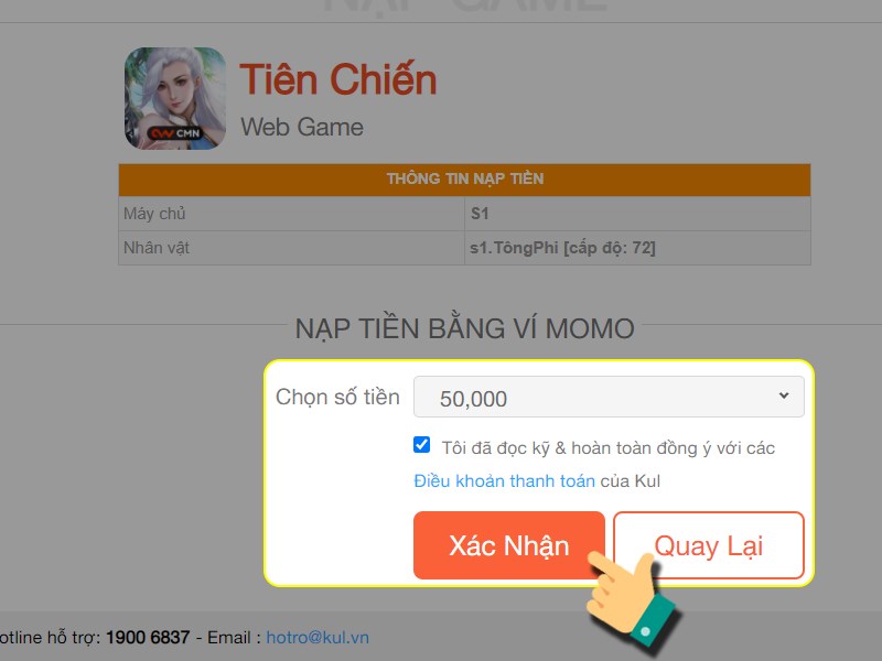 Nhập số tiền