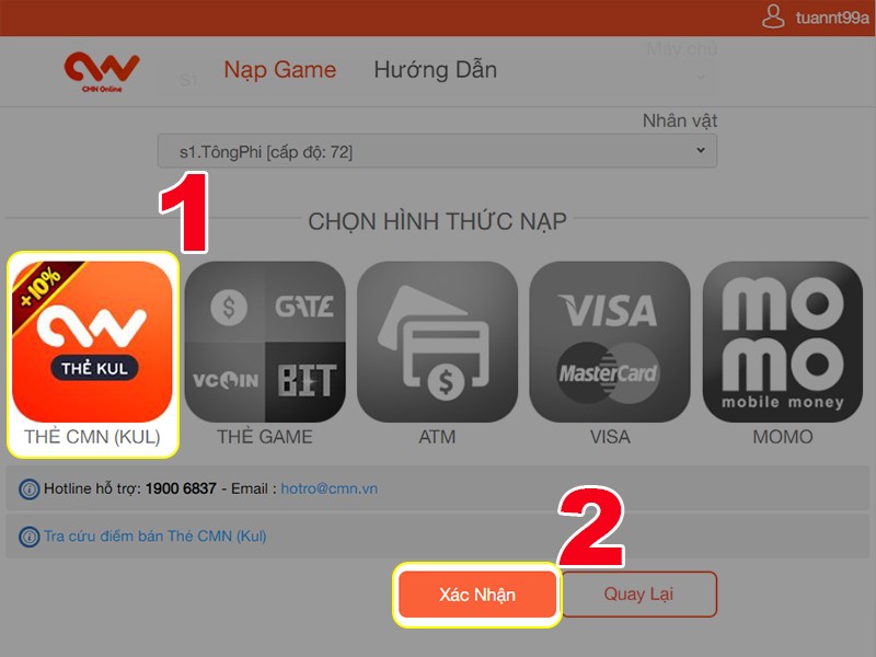 Thanh to&aacute;n bằng thẻ CMN