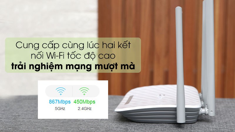 Router Wifi Chuẩn AC1350 TP-Link Archer C60