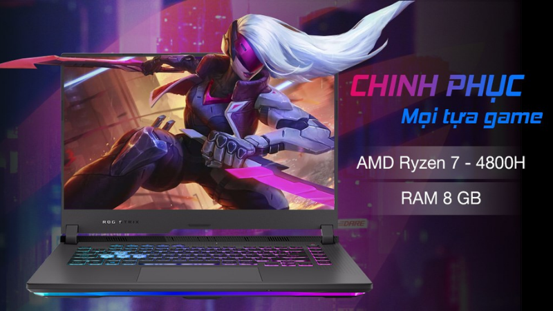 Asus ROG Strix Gaming G15 G513IH R7 giúp bạn thoải mái chiến game