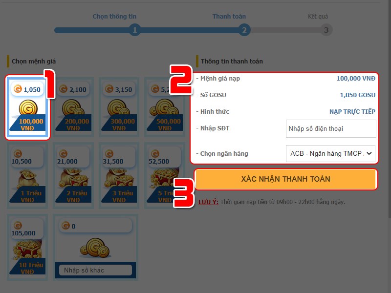 X&aacute;c nhận thanh to&aacute;n