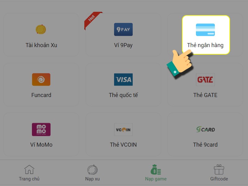 Thanh to&aacute;n bằng thẻ ng&acirc;n h&agrave;ng