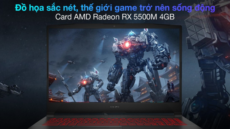 Đồ hoạ đỉnh cao với AMD Radeon RX 5500M 4GB