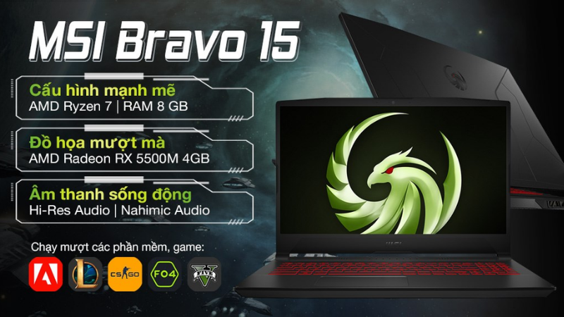 MSI Gaming Bravo 15 B5DD R7 5800H 