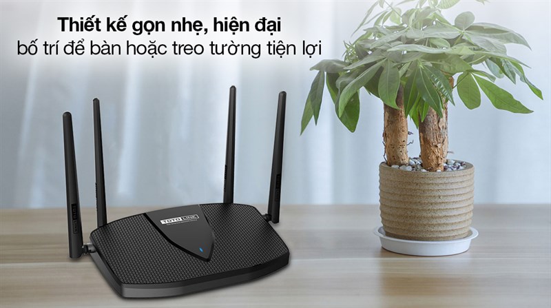 AX1800 Totolink X5000R Gigabit Đen 1100000