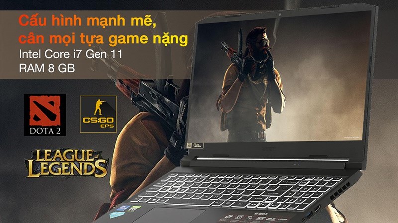 Laptop Acer Nitro 5 Gaming AN515 57 720A i7