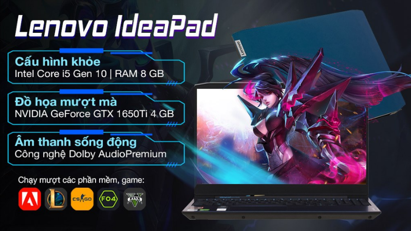Lenovo IdeaPad Gaming 3 15IMH05 i5 với cấu hình chiến game mượt mà Lenovo IdeaPad Gaming 3 15IMH05 i5 với cấu hình chiến game mượt mà
