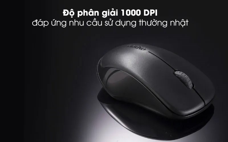 Độ phân giải 1000 DPI, đáp ứng nhu cầu thường nhật