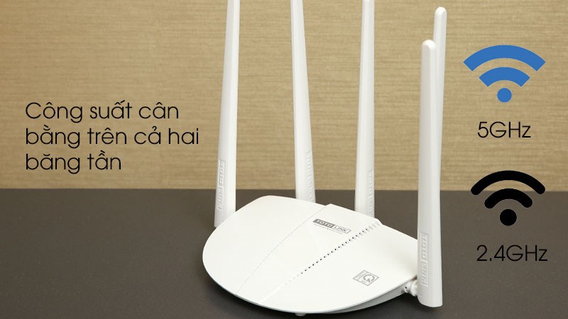 Router Wifi Chuẩn AC1200 Totolink A810R
