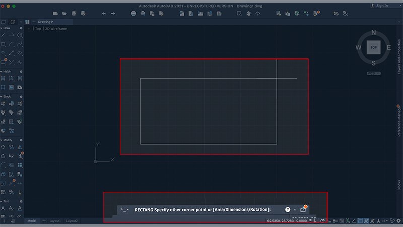 Cách Vẽ Hình Chữ Nhật Trong Cad Cực Đơn Giản, Chi Tiết Từng Bước