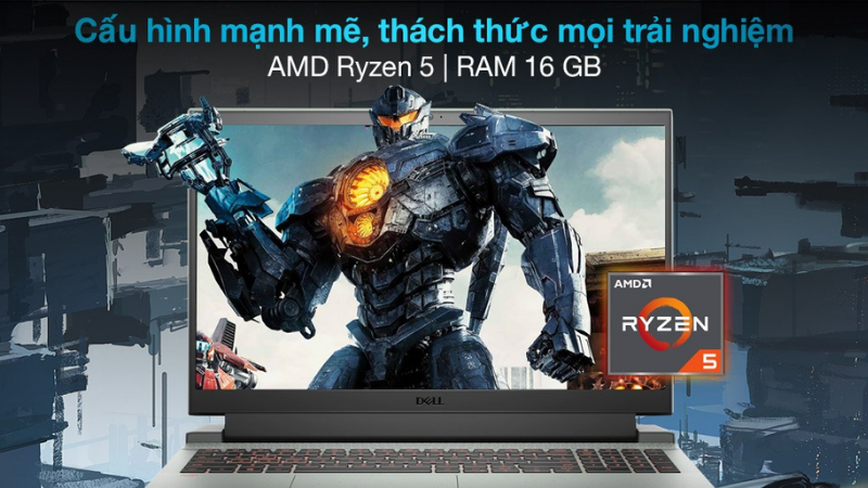 Dell Gaming G15 5515 R5 5600H (P105F004DGR) thách thức mọi trải nghiệm game