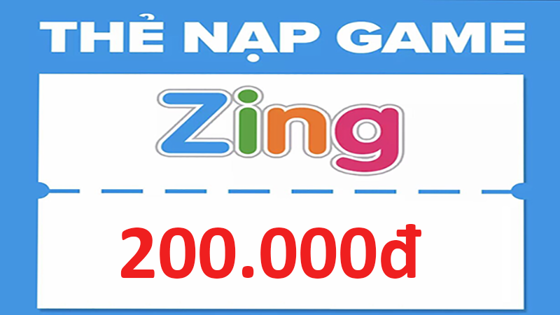 Mua thẻ game Zing 200k online tại TGDĐ