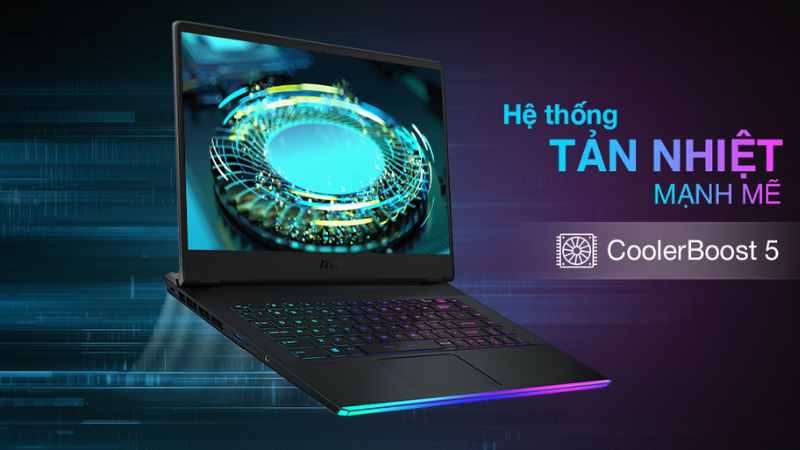 MSI Gaming GE66 Raider 11UH i7 sở hữu hệ thống tản nhiệt mạnh cực đại MSI Gaming GE66 Raider 11UH i7 sở hữu hệ thống tản nhiệt mạnh cực đại