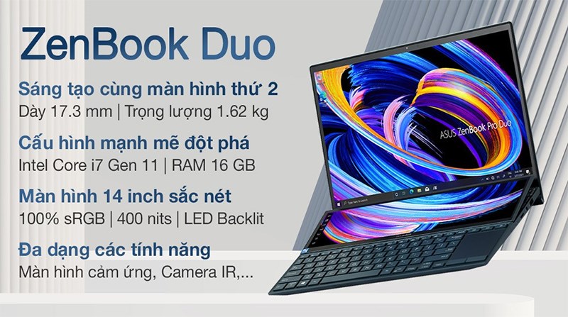 Laptop Asus ZenBook Duo UX482EA i7