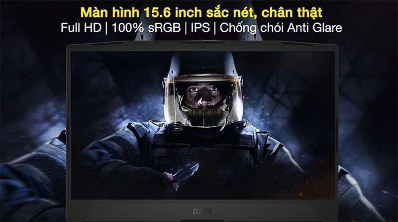 Màn hình 100% sRGB, chuẩn full HD sắc nét, màu sắc chân thực