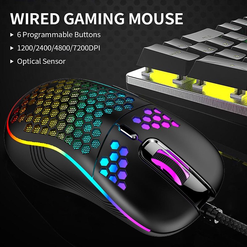 Chuột chơi game E-Dra EM616 Black Led RGB&nbsp;